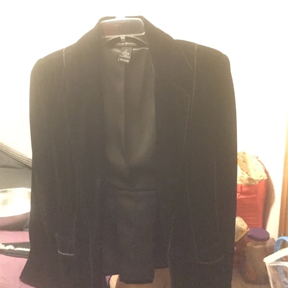 Lane Bryant black velvet Jacket