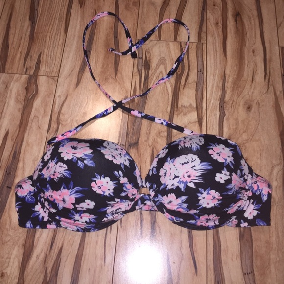 SOLD Floral print bikini top by Xhilaration