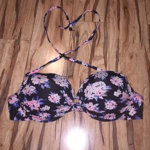SOLD Floral print bikini top by Xhilaration