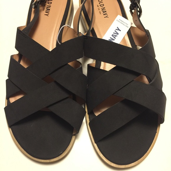 ❤️SOLD❤️Black Suede Criss-Cross Slingback Sandals - Picture 3 of 4