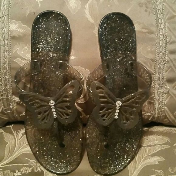 Coach Jelly Butterfly Sandals Size 9