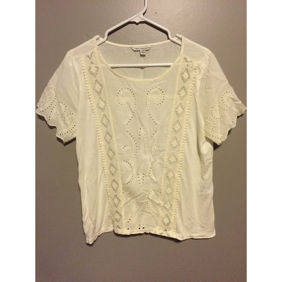 Sheer embroidered Top
