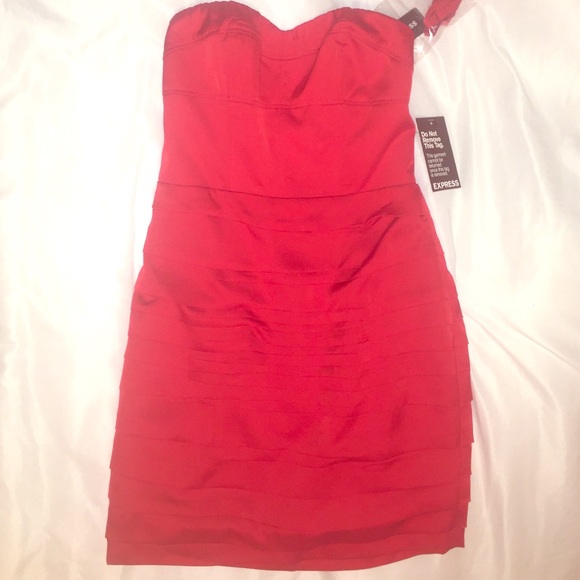 Express Red Cocktail Dress Size 0!!!