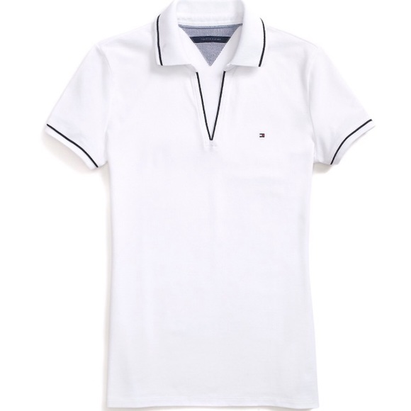 Tommy Hilfiger buttonless polo shirt