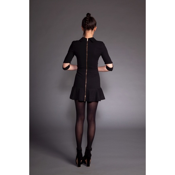 • SALE • Wool Tailored Mini Dress - Picture 4 of 6