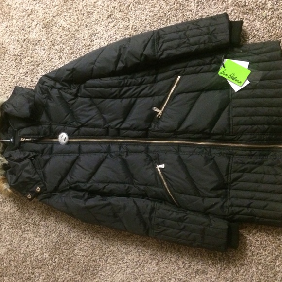 Sam Edelman Kate Faux Fur Hooded Down Jacket - Picture 3 of 4