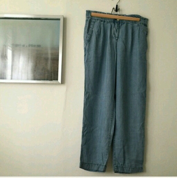 J. Crew chambray pants.