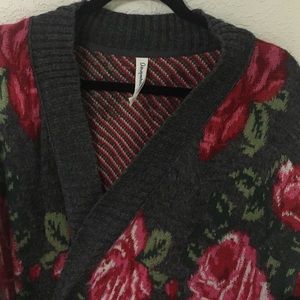 Soft Long Floral Sweater