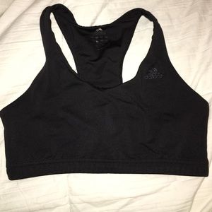 Adidas black sports bra