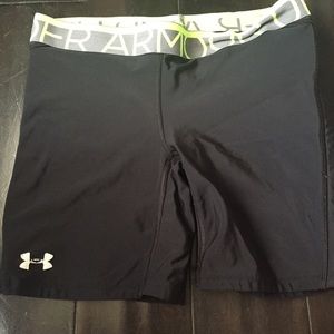 Black Under Armour sliding shorts