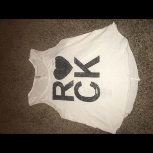 Love rock tank top