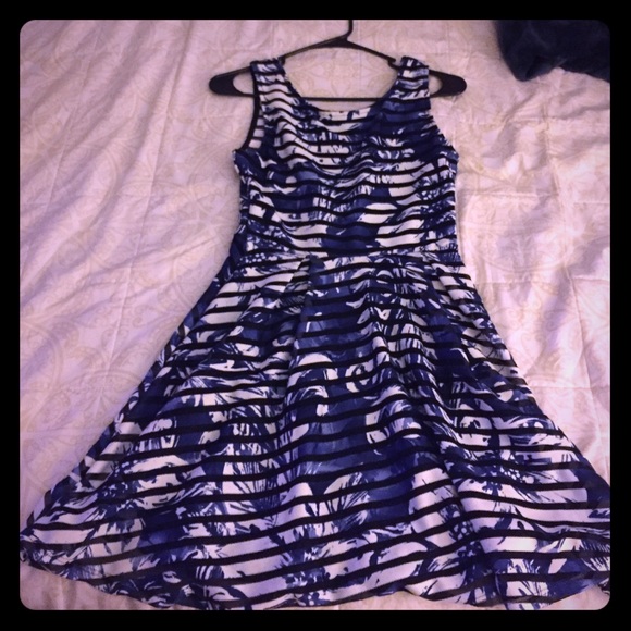 WINDSOR Dresses & Skirts - Blue floral skater dress. Worn once