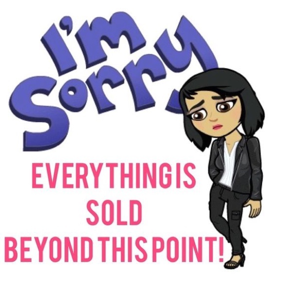 💞ALL ITEMS SOLD BEYOND THIS POINT💞