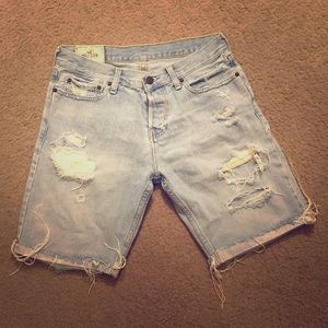 MENS Hollister Co. Destroyed Style Shorts SZ. 31