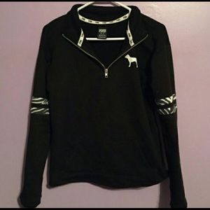 PINK half zip hoodie