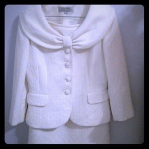 Tahari Dressy White Suit (Priced To Sell)