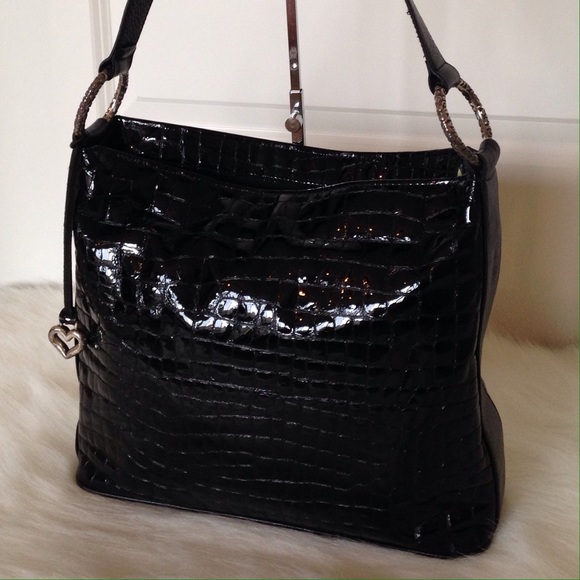 🎉 GIFT included - Brighton Croc Leather Handbag