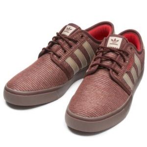 New Rust colored adidas Seeley Skate shoes