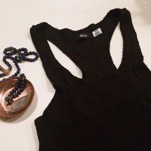 Black Rough-edged Dress