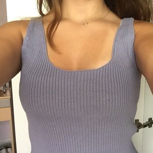 Light blue crop top