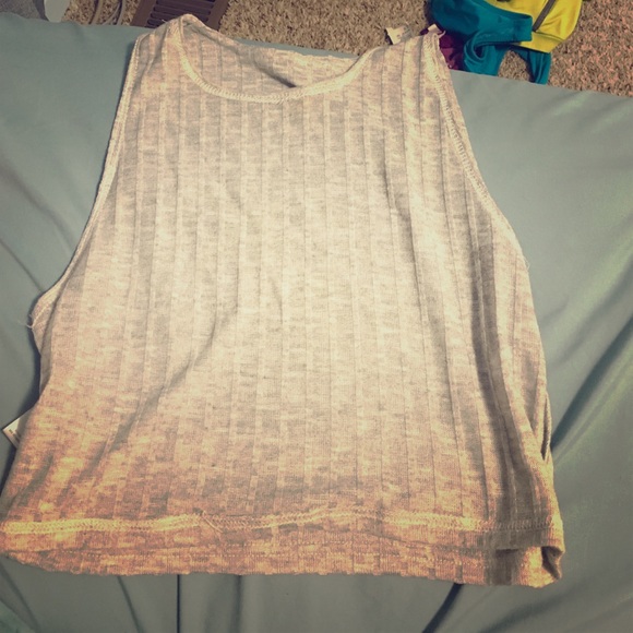 Grey crop top