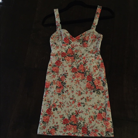 Free People Flower Pattern Mini Dress - Picture 1 of 4