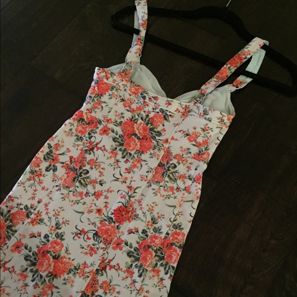 Free People Flower Pattern Mini Dress - Picture 2 of 4