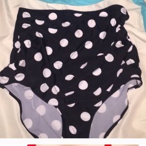High washed polka dot bikini bottoms (sold)