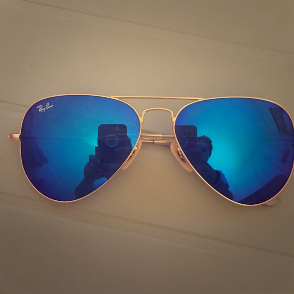 Ray ban 3025 58 mm blue flash lenses