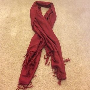 Red pashmina scarf