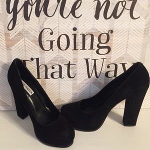 Steve Madden Sarrina Sz8 Black