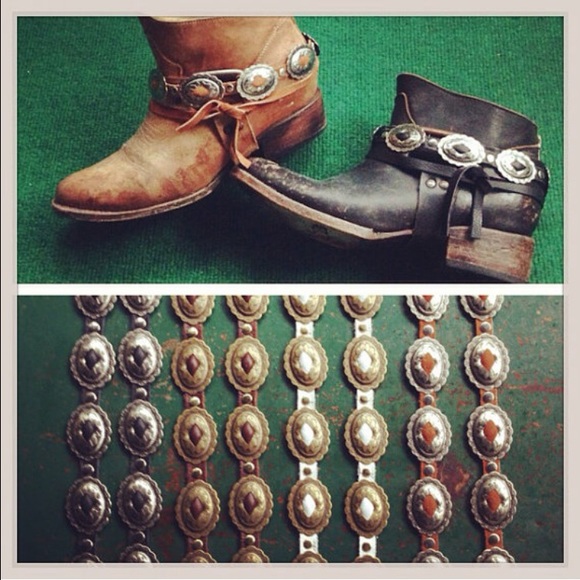 NOT FOR SALE on Posh/Concho Leather Boot Straps