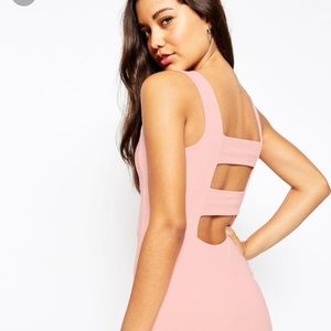Strapped Back Nude Midi