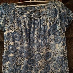 Beautiful Zac & Rachel dressy shirt 1X