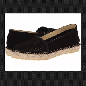 Miz Mooz Angela Leather Perforated Espadrille Flat