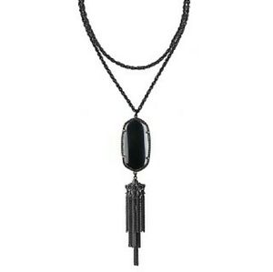 Kendra Scott Gunmetal Rayne Necklace