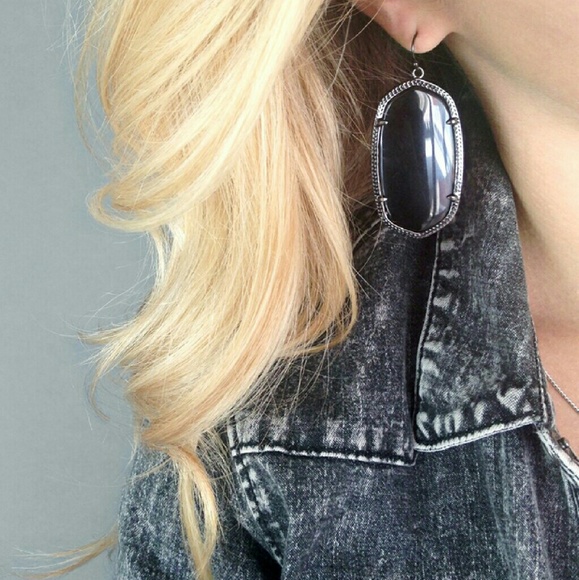Kendra Scott Danielle Earrings in Gunmetal