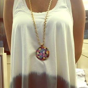Erwin Pearl Italian Riviera Disc Pendant Necklace