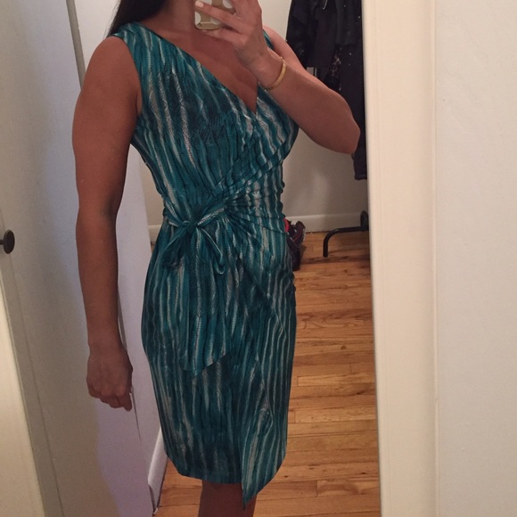 Bcbg faux wrap dress