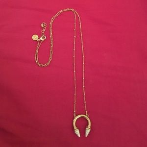 Gold fashion long necklace