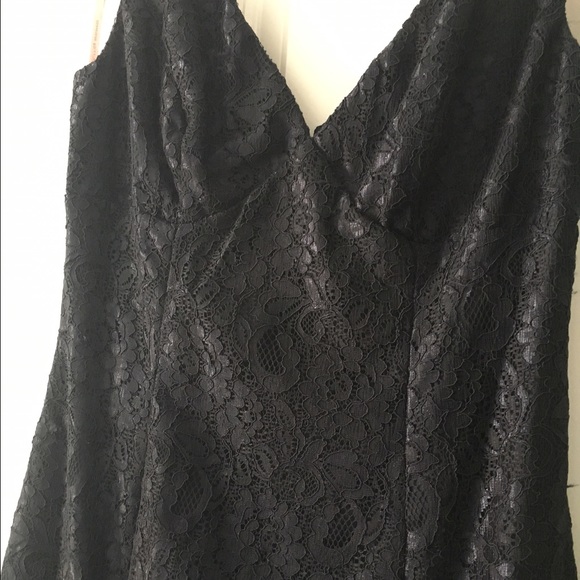 Navy Lace Monique Lhuillier Dress 8