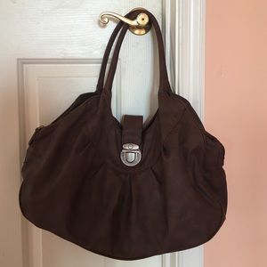 Big brown purse, from PacSun.