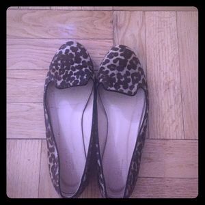 Jcrew leopard smoking flats (size 6)