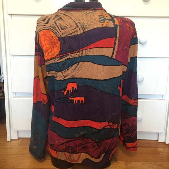 Colorful Zip Up Jacket - Picture 2 of 4