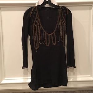 T-bags la beaded top
