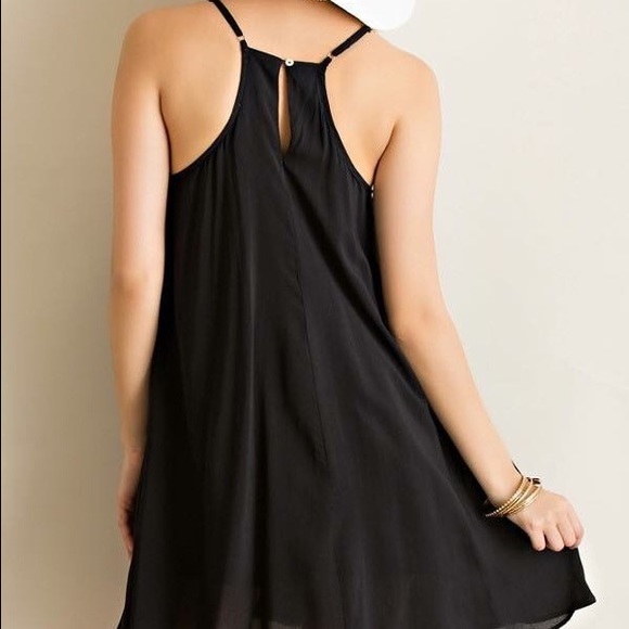 Black halter Dress with lace - Picture 3 of 3