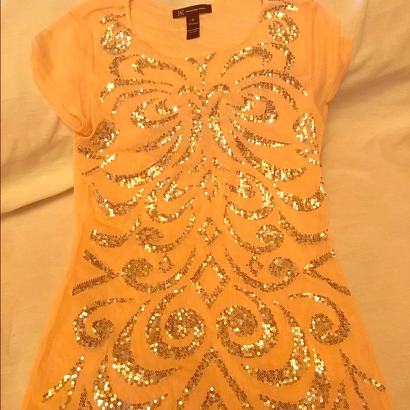 INC Pink Sparkling Top