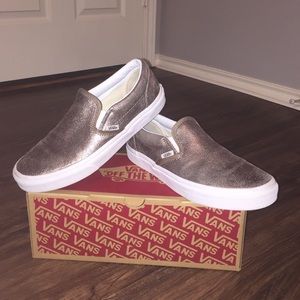Metallic Bronze Slip-on Vans!