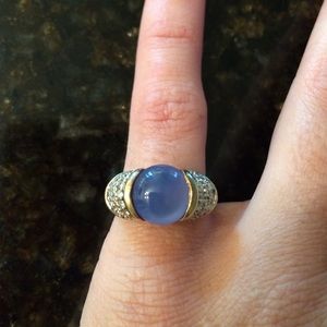 David Yurman ring with diamonds