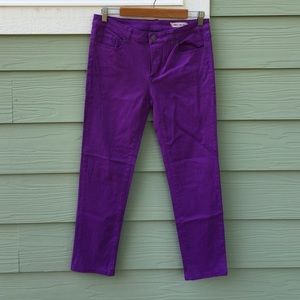 Purple ankle pants